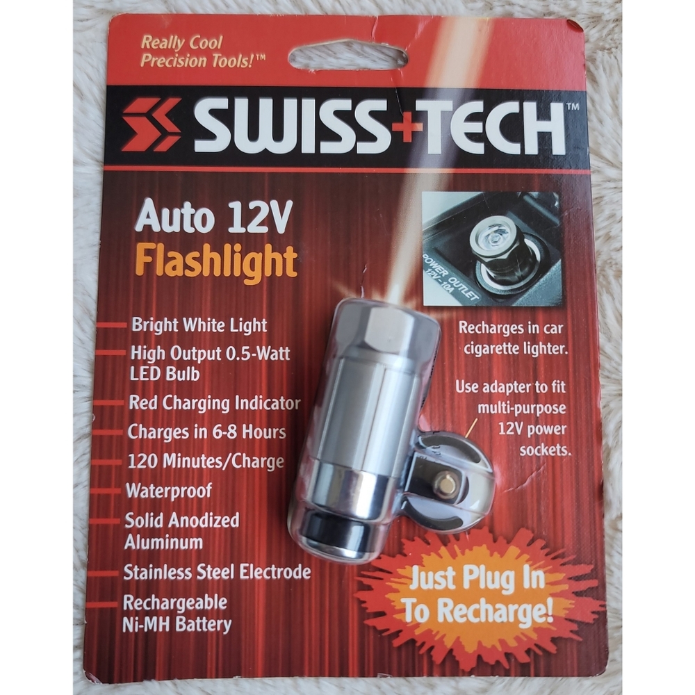 NEW Swiss Tech Auto 12V Flashlight